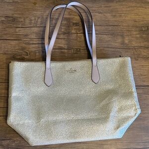 Kate Spade New York Glimmer Silver Tote